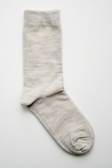 Silk wool double-faced socks, oatmeal