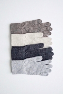 Uruguayan wool gloves, light grey