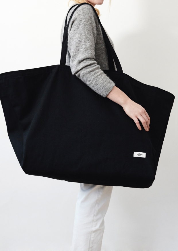 XXL bag, black cotton