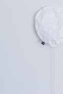 Ligthing balloon  in white paper