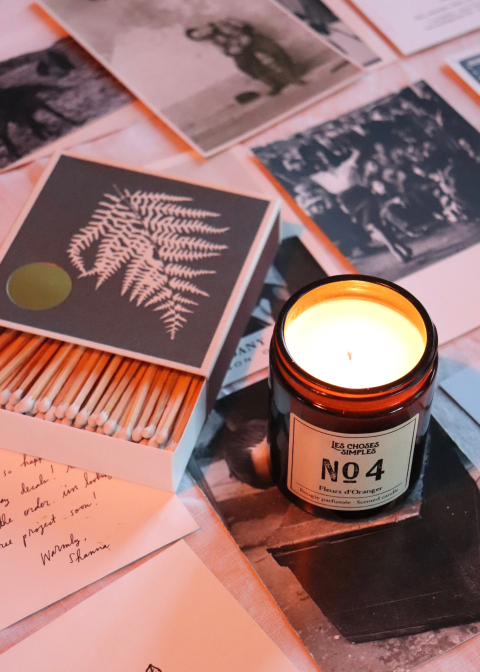 Scented candle "Orange blossoms" - LES CHOSES SIMPLES Scented candle "Orange blossoms" - LES CHOSES SIMPLES