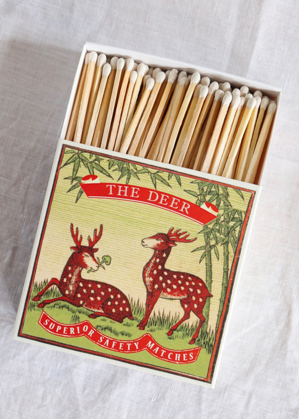 Square matchbox "Two deer"