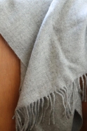 Light grey baby alpaga blanket