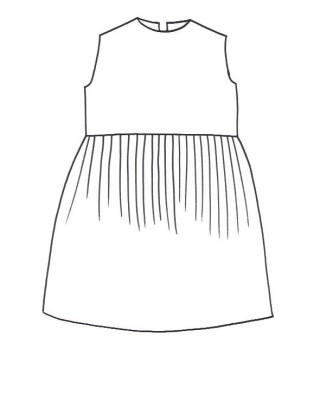 PLEATED DRESS SLEEVELESS