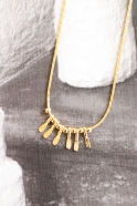 "pikes" necklace gold