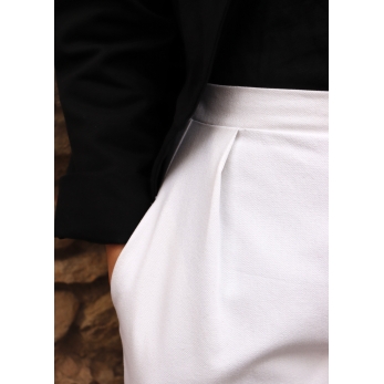 High waist trousers, white denim