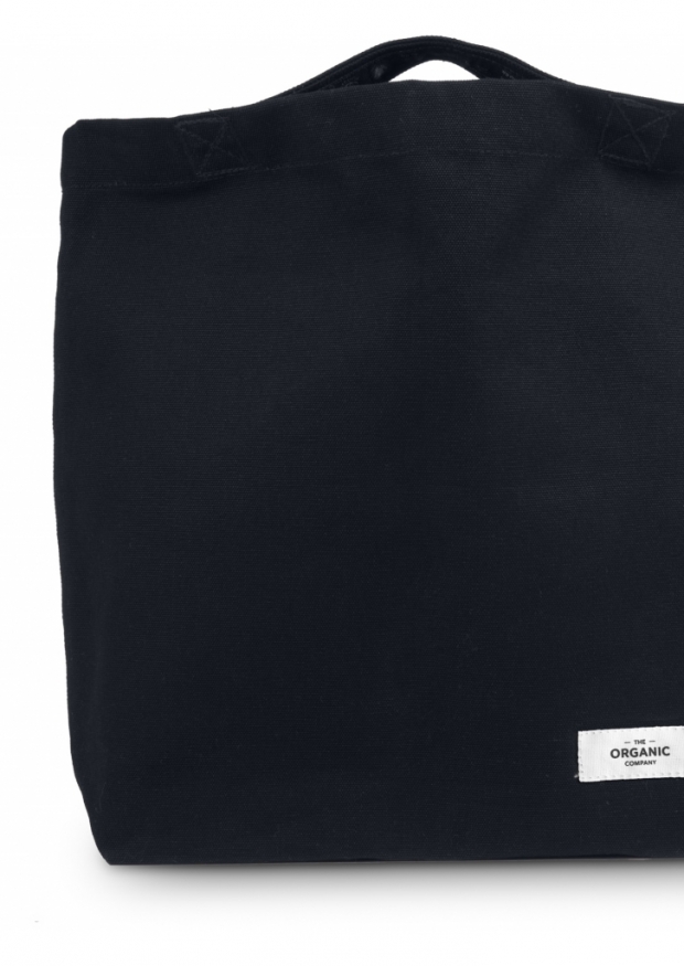 Organic bag in black cotton