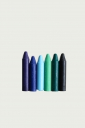 Pack of 6 pastels, cold colors