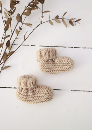 Baby slippers n°1, beige