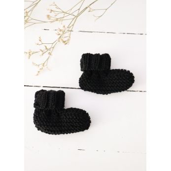 Baby slippers n°1, black