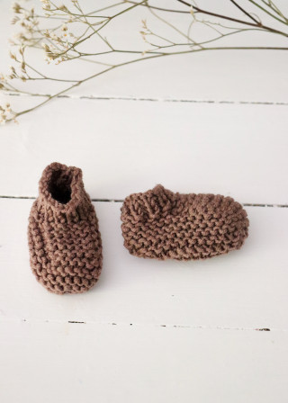 Baby slippers n°2, brown