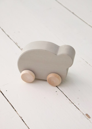 Wooden car "grey animal"