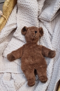 Dark brown bear Plush-warming pillow