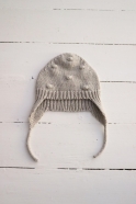 Cotton knit hat Issur, stone