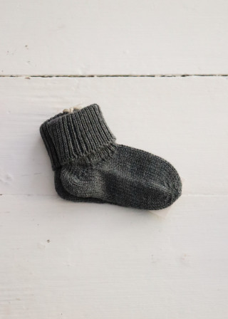 Cotton knit socks Juno, dark grey