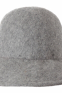 The Cloche"Naja Gigi", light grey wool