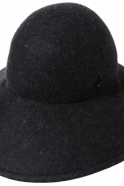 The Cloche"Naja Fay", anthracite wool