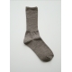 Merino wool ribbed socks, oatmeal