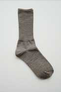 Merino wool ribbed socks, oatmeal