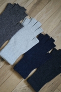 Gants, laine gris clair