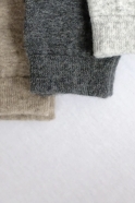 Chaussettes en laine et cachemire, gris clair