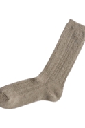 Alpaca wool socks, beige