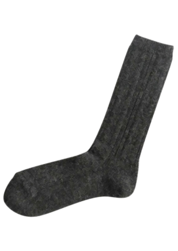Alpaca wool socks, charcoal