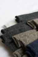 Chaussettes en soie et coton, gris clair