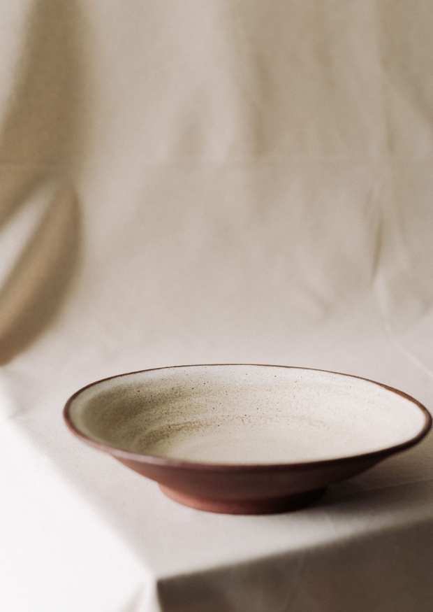 Brown ceramic Serving bowl