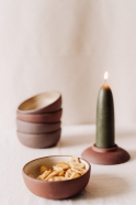 Brown ceramic Candle holder