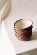 Brown ceramic bowl