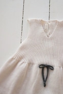 Emily knitted bow dress, creme