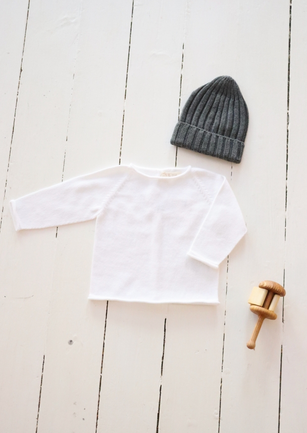 Lois knit sweater, ice