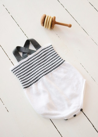 Casper striped romper