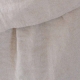 Long sleeves pleated shirt, beige linen