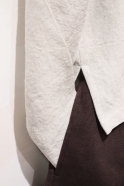 Pantalon classique, toile de coton Brun