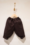 Classic trousers, Dark Brown cotton canvas