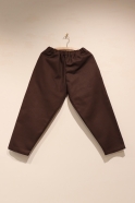 Pantalon classique, toile de coton Brun