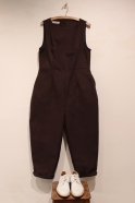 Jumpsuit 02, Dark Brown cotton Canvas