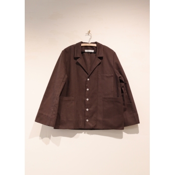 Jacket 07, Dark Brown cotton canvas