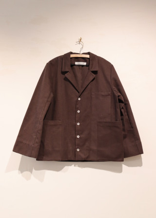 Jacket 07, Dark Brown cotton canvas