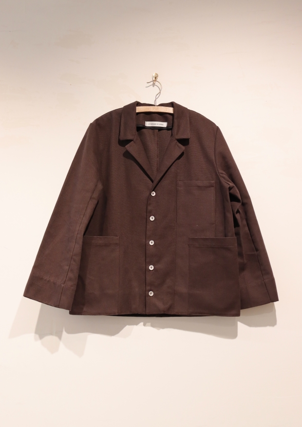 Jacket 07, Dark Brown cotton canvas