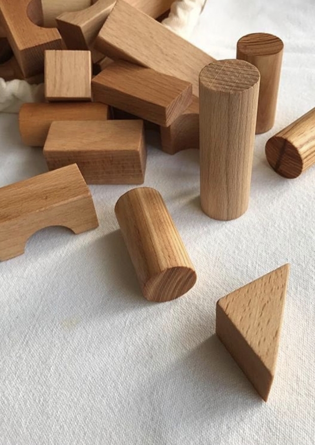 Wooden blocks 50 pieces