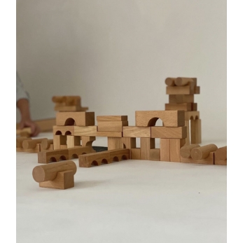 Wooden blocks 50 pieces