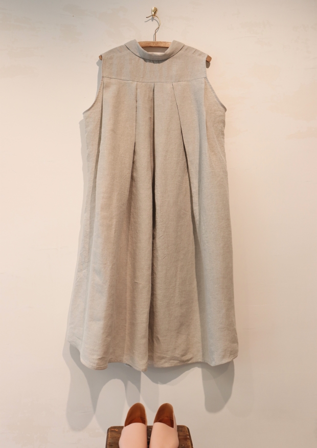 Dress 09, beige linen