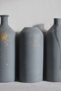 Simple vase grey and gold