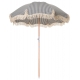 Grand parasol, rayures bleu marine