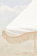 Tente de plage, blanc antique