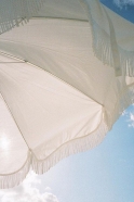 Parasol de plage Holiday, blanc antique
