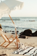 Parasol de plage Holiday, blanc antique